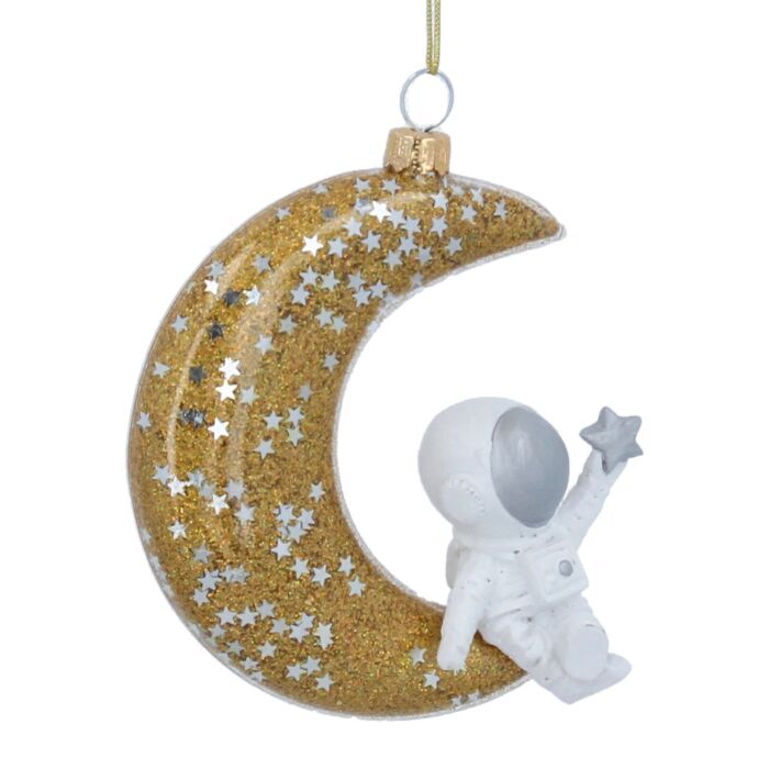 Gisela Graham - Glass Moon with Spaceman